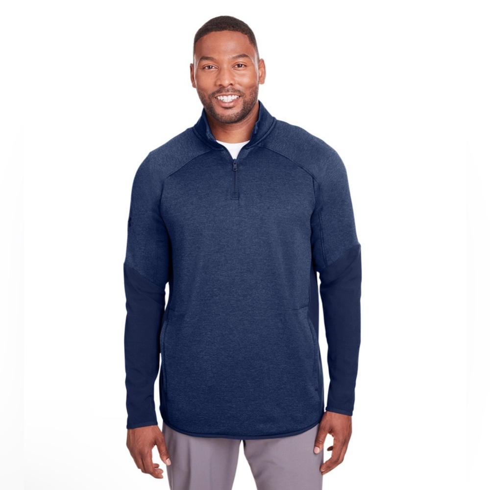 Under Armour Men’s 1343104 Qualifier Hybrid Quarter-Zip Midnight Navy Loose‎ XXL